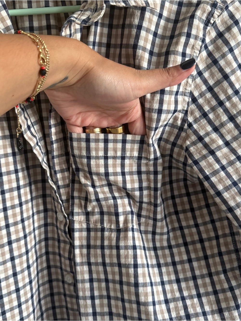 gap plaid button down - Picture 7 of 8